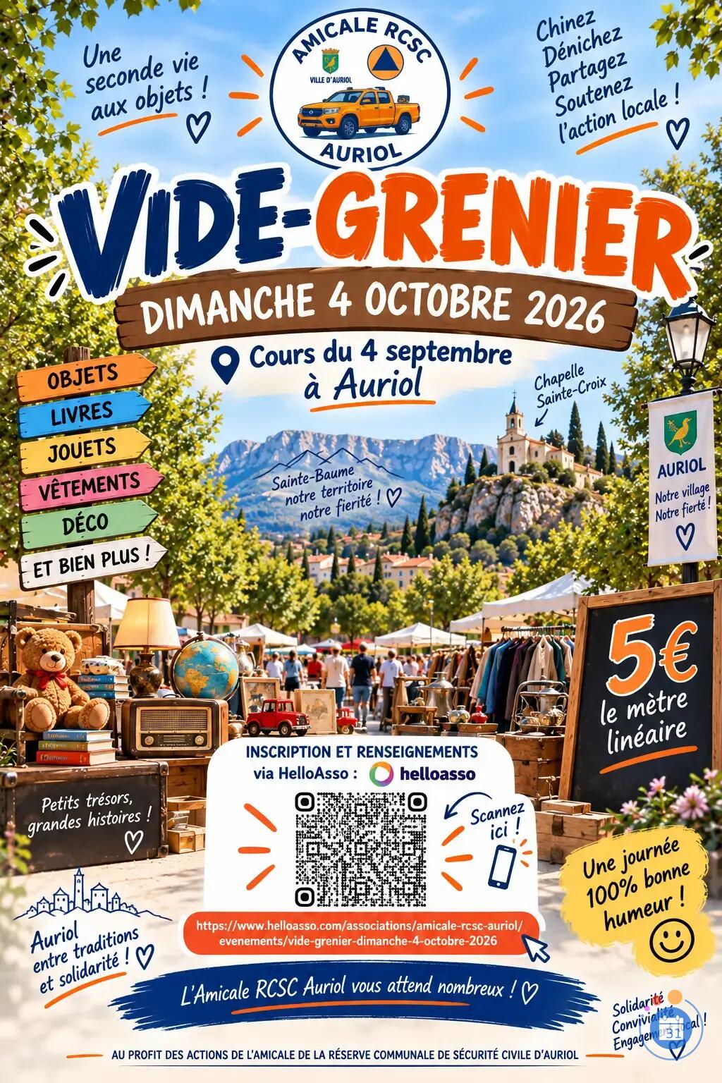 Image Vide grenier de l'amicale de la Réserve Communale de Sécurité Civile d’Auriol (photo 1)