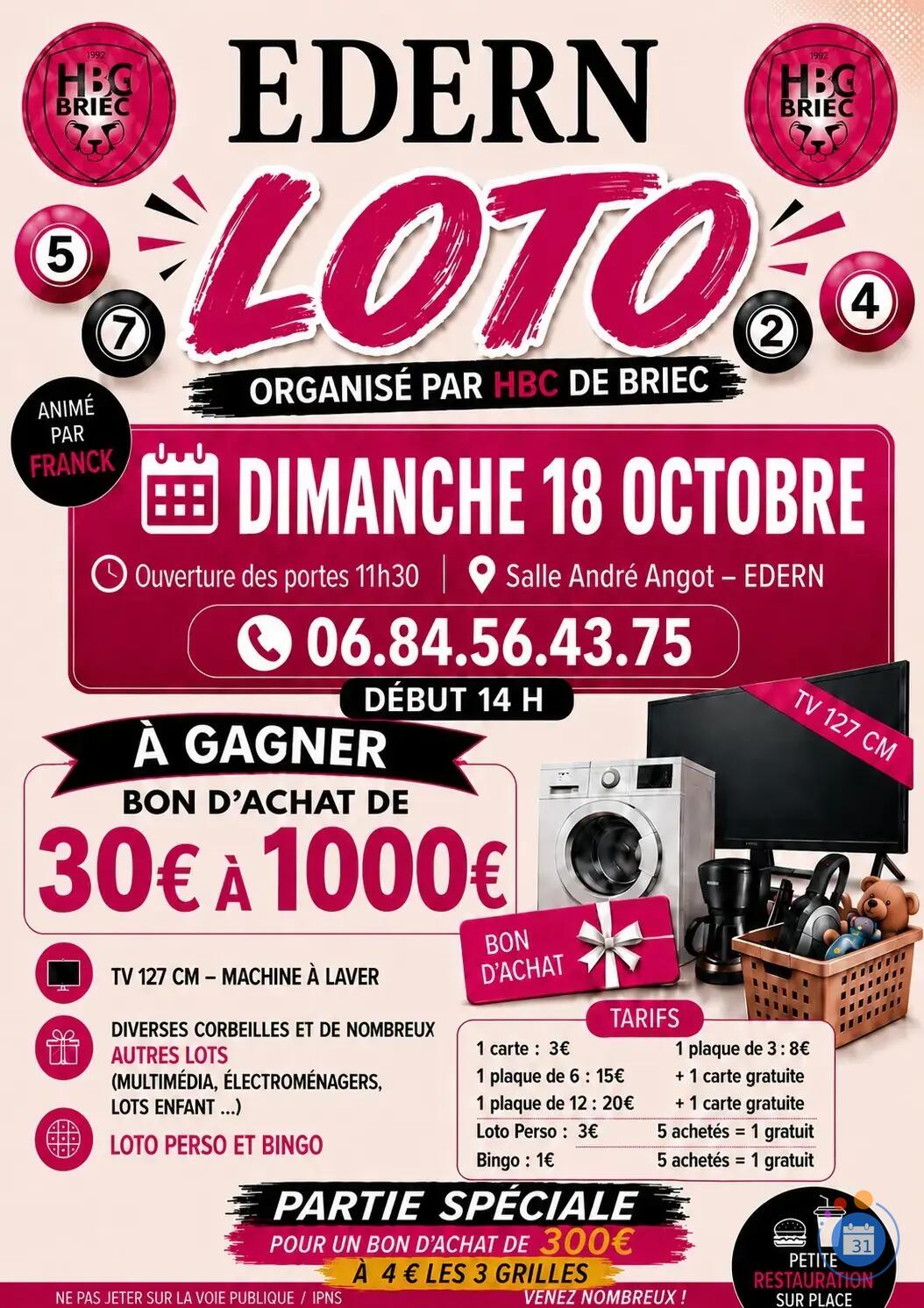 Image Loto du Handball Club de Briec (photo 1)