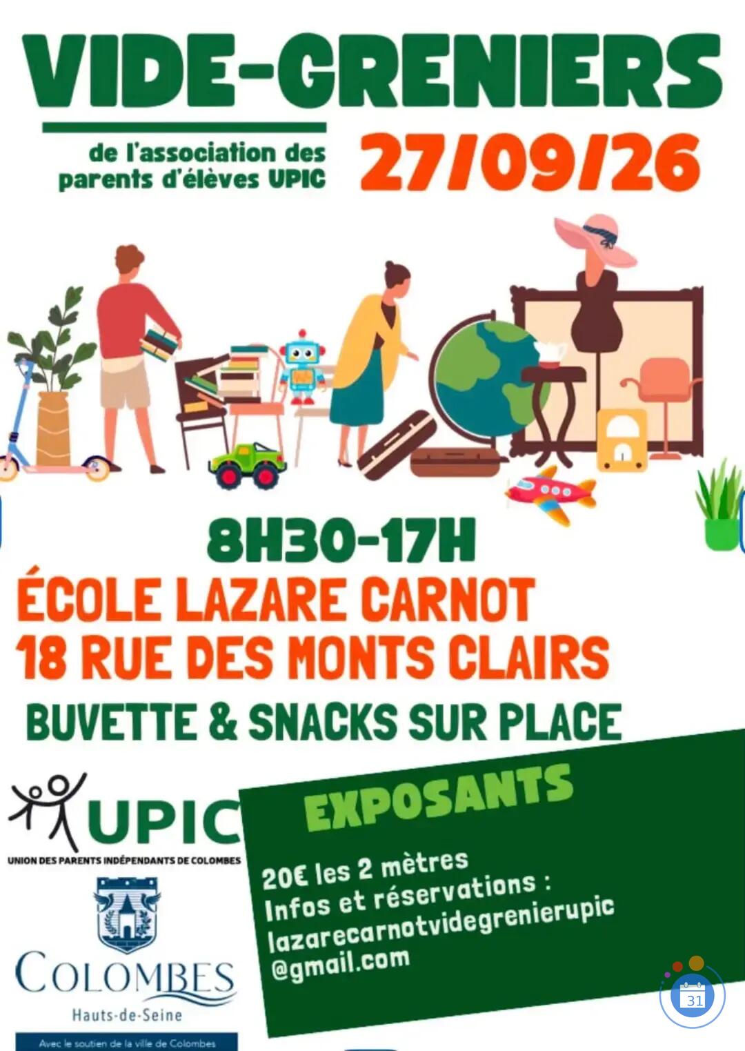 Image Vide-grenier de l'association des parents d'élèves UPIC (photo 1)