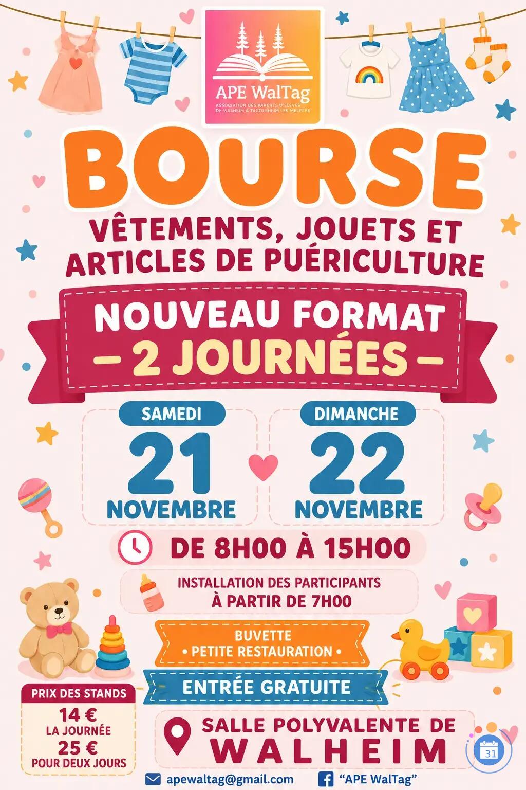 Image Bourse vêtements, jouets et puericulture (photo 1)