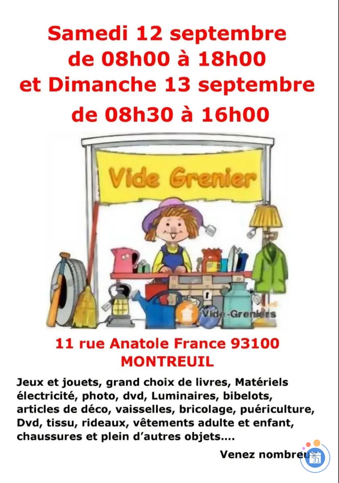 Image Vide Maison 12 et 13 septembre - La Rentrée (photo 1)