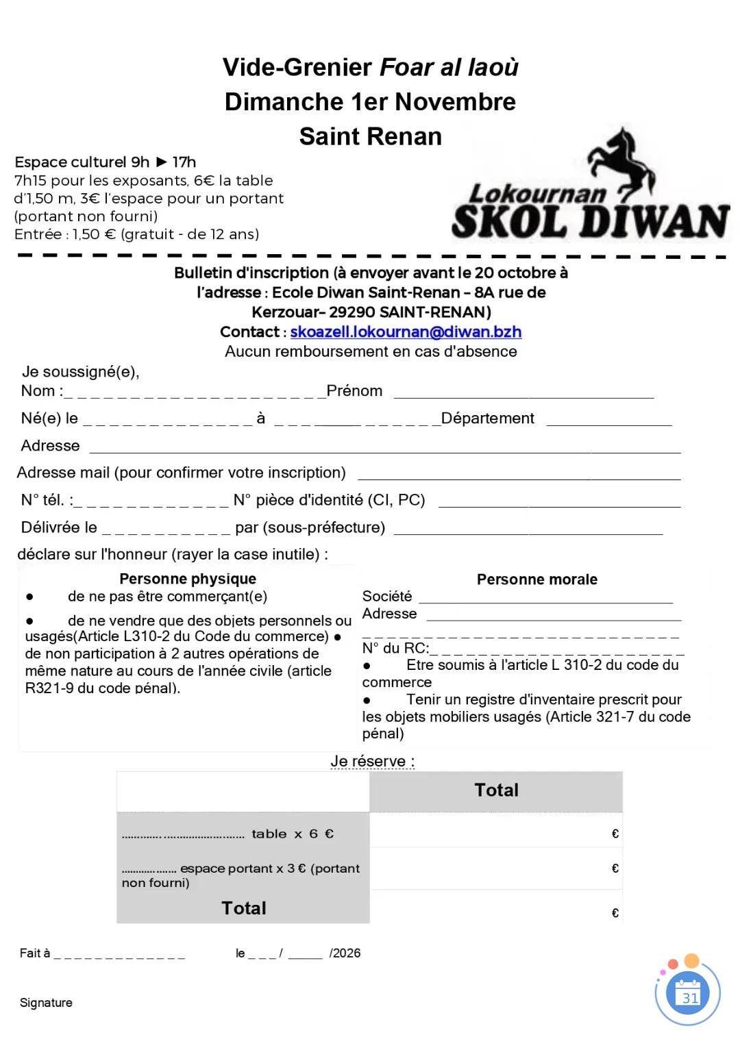 Image Vide-grenier Diwan Lokournan (photo 1)
