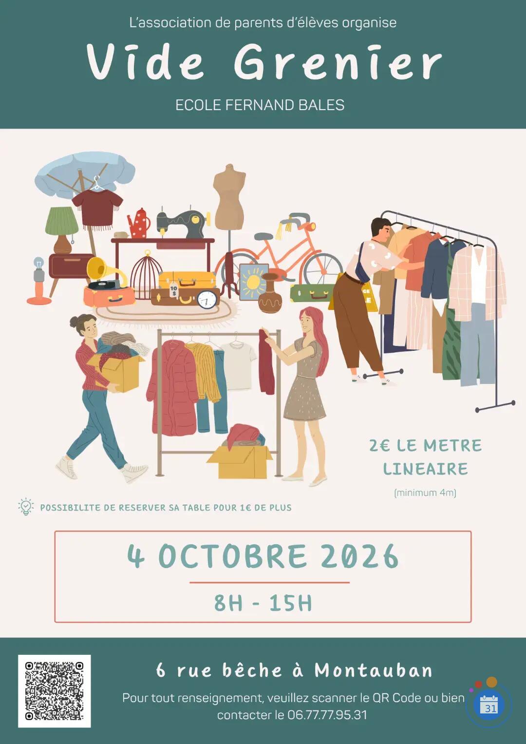 Image Vide grenier de l'école Balès (photo 1)