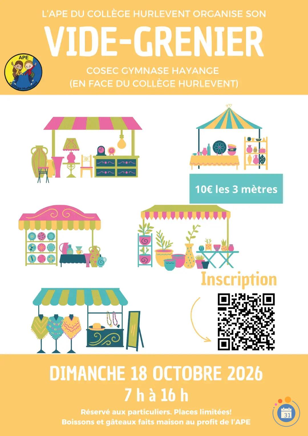 Image Vide-grenier APE du collège Hurlevent (photo 1)