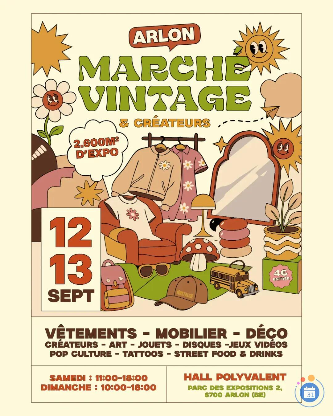Image MARCHÉ VINTAGE ARLON - ÉDITION AUTOMNE 2026 🍂🌞 (photo 1)