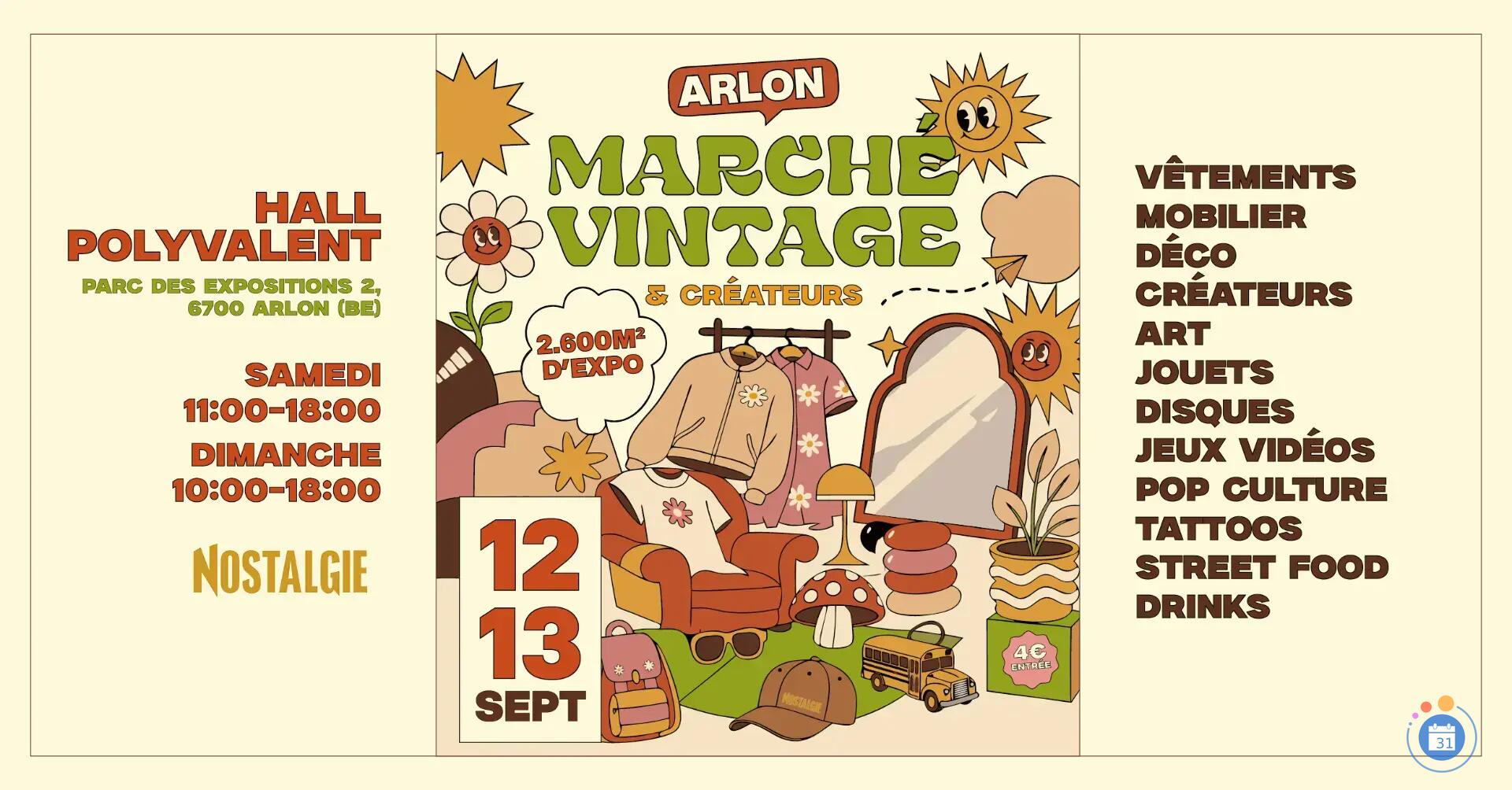 Image MARCHÉ VINTAGE ARLON - ÉDITION AUTOMNE 2026 🍂🌞 (photo 2)