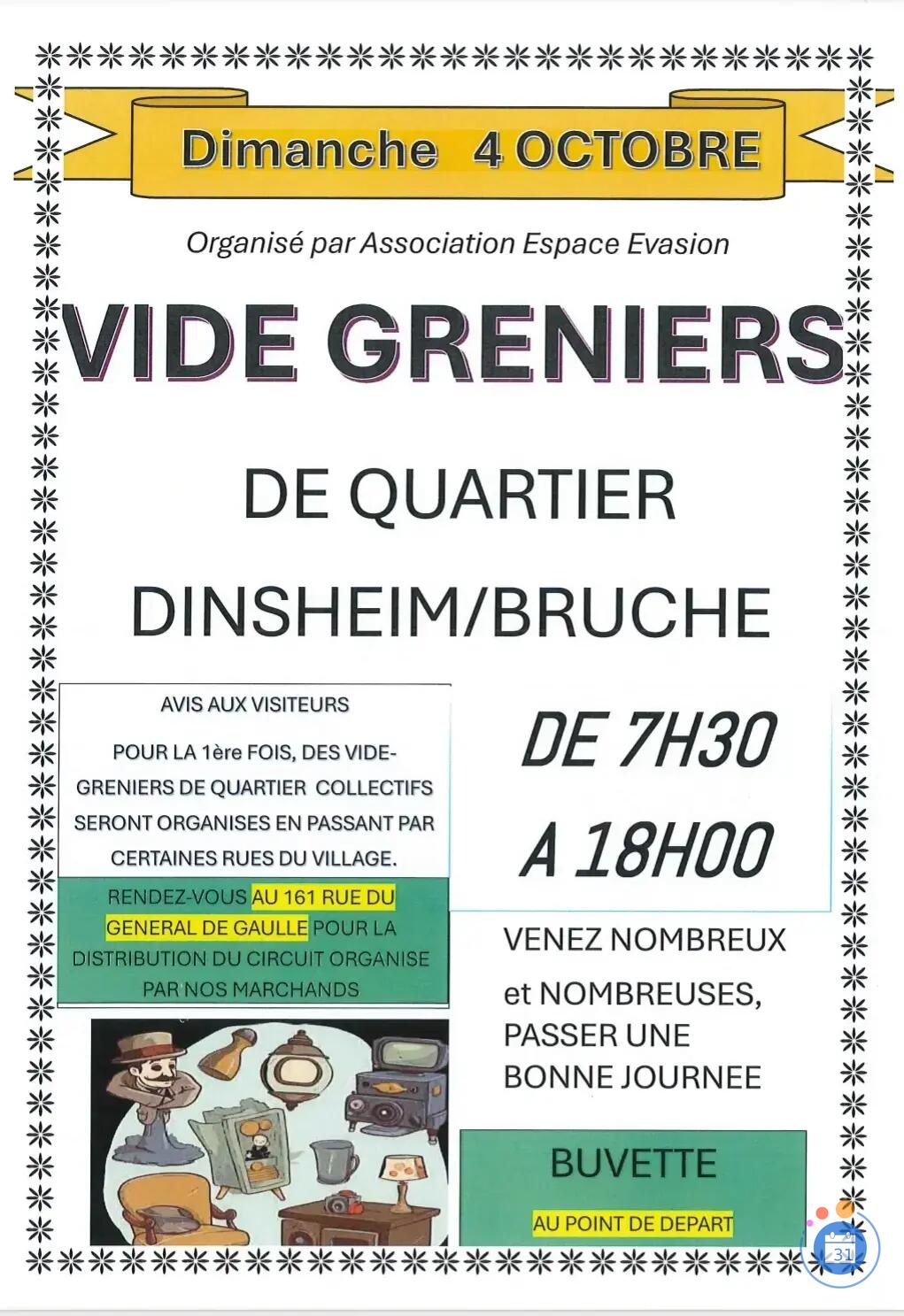 Image Vide greniers de quartier collectifs (photo 1)