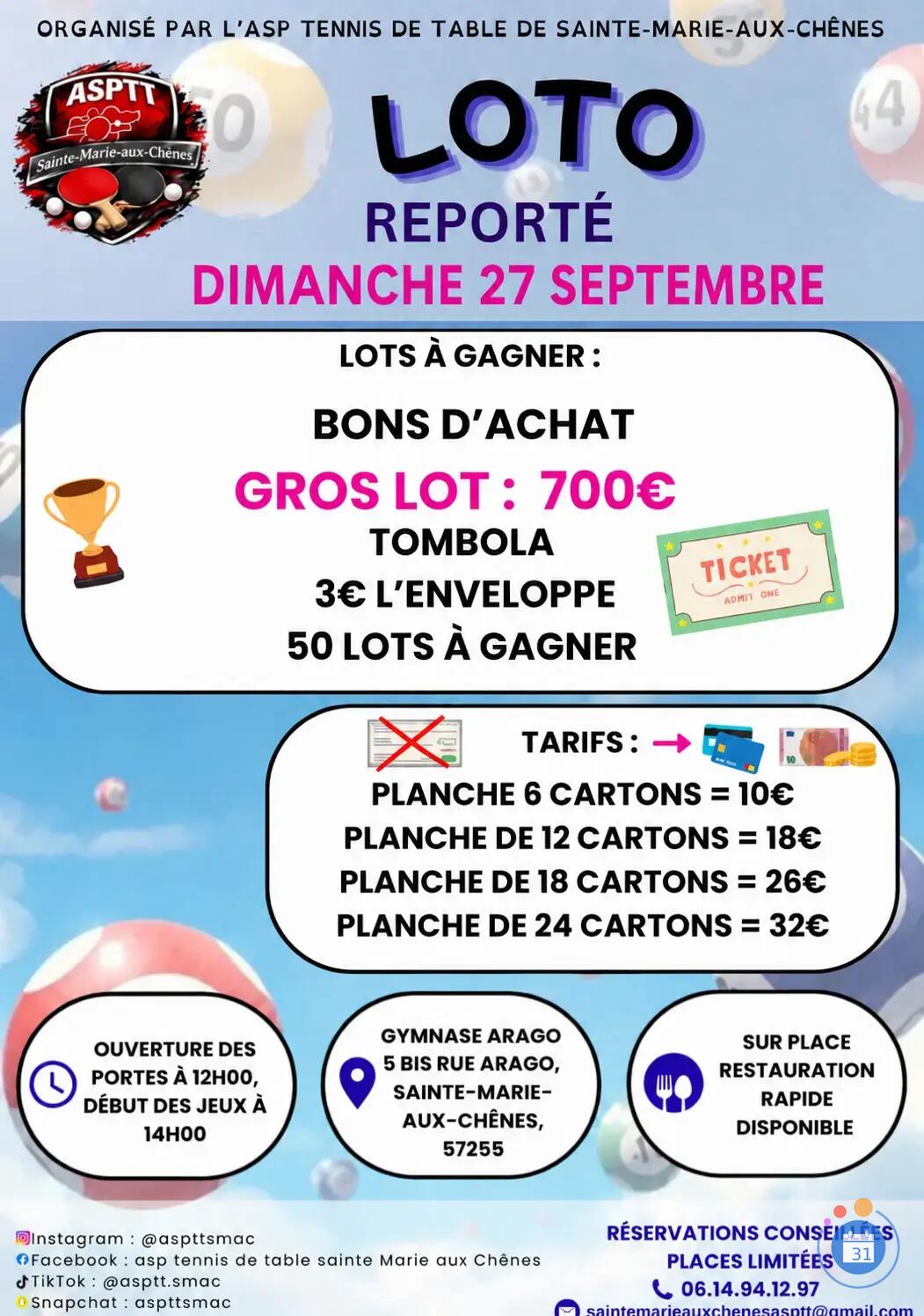 Image Loto ASPTT SMAC (photo 1)