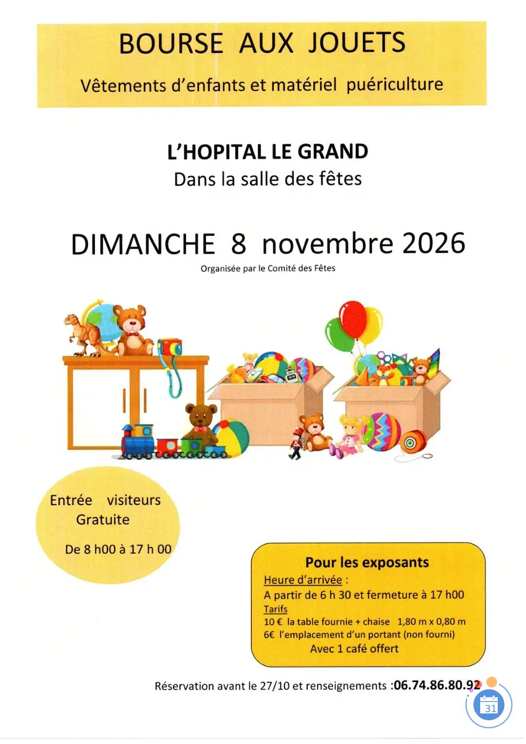 Image BOURSE AUX JOUETS matériel jouets vêtements d'enfants (photo 1)
