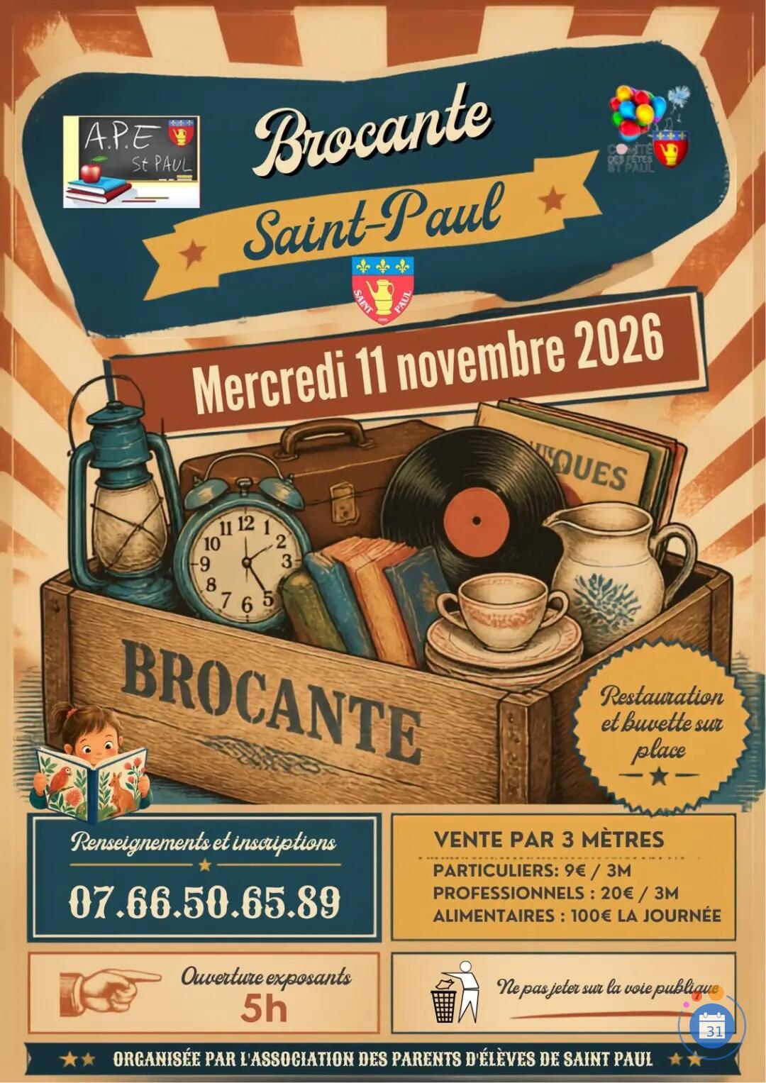 Image Brocante du 11 novembre organisée par L’APE (photo 1)