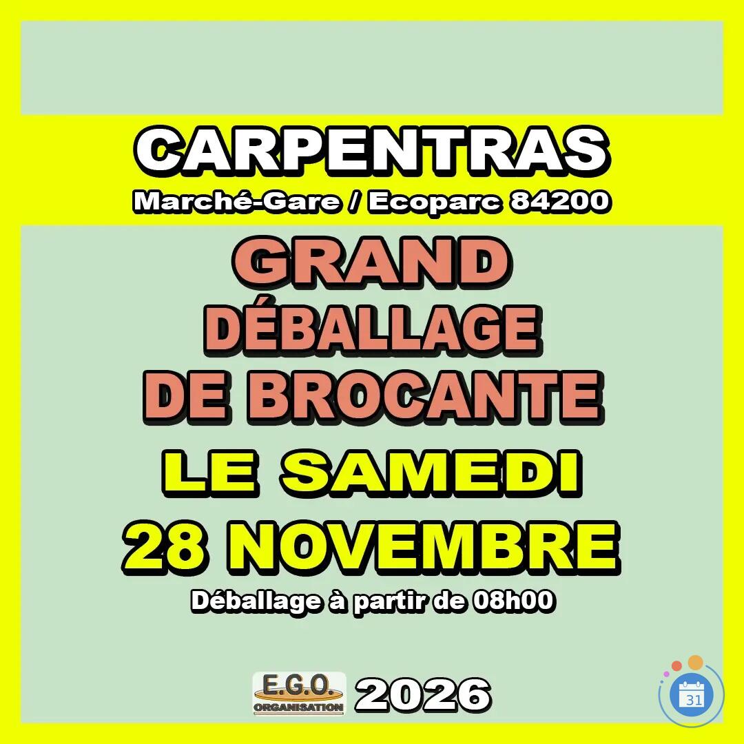 Image Grand déballage de brocante au marché gare écoparc (photo 1)