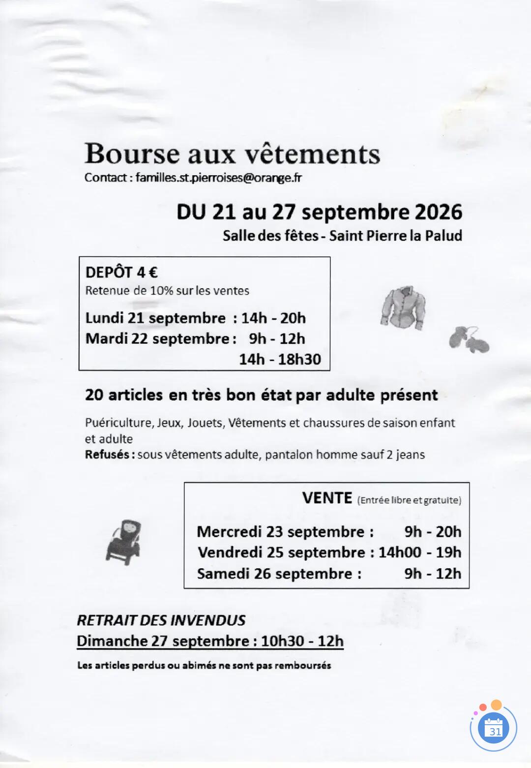 Image Bourse aux Vêtements (photo 1)