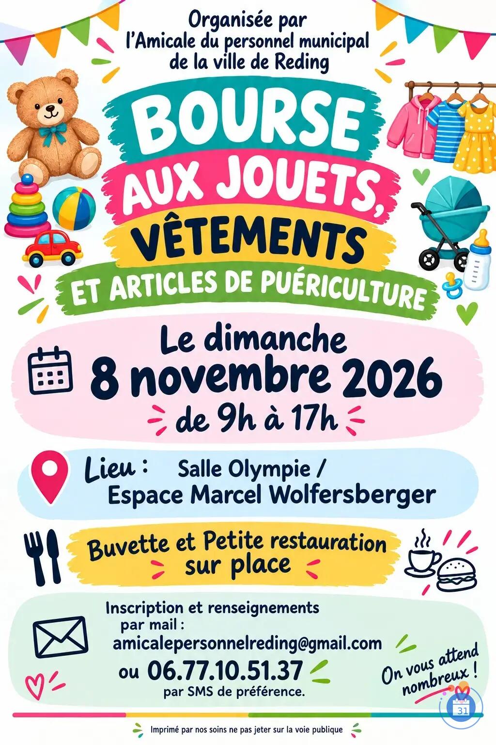 Image Bourse aux jouets, vêtements et articles de puériculture (photo 1)