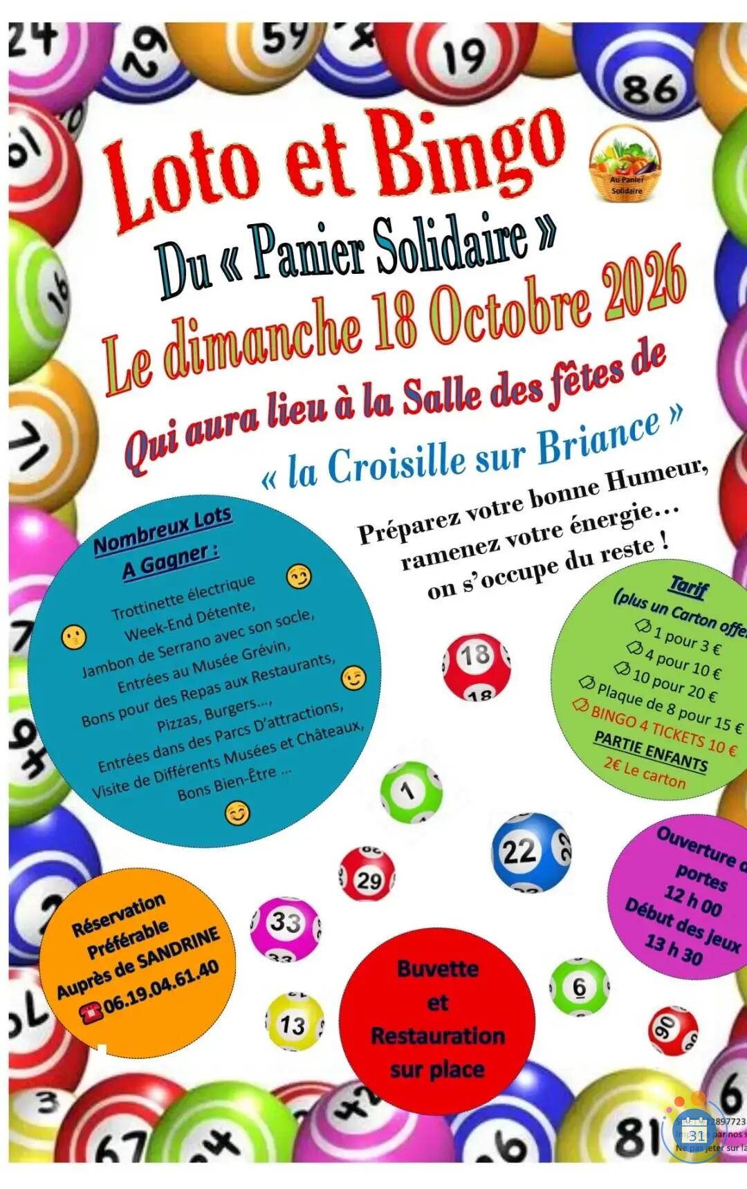 Image Loto association au panier solidaire (photo 1)