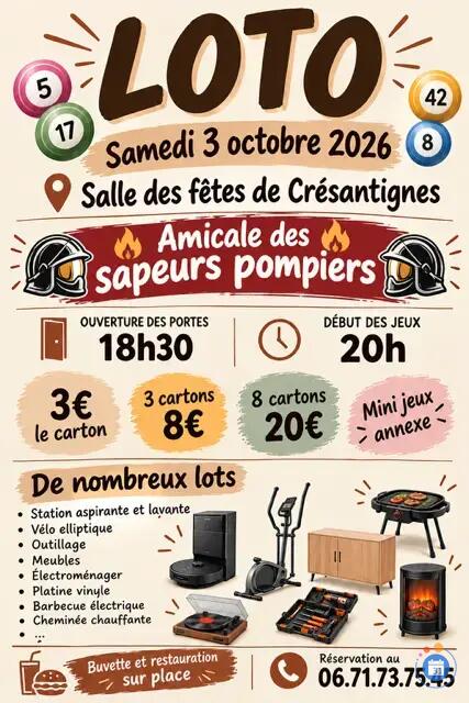 Image Loto des Sapeurs Pompiers (photo 1)