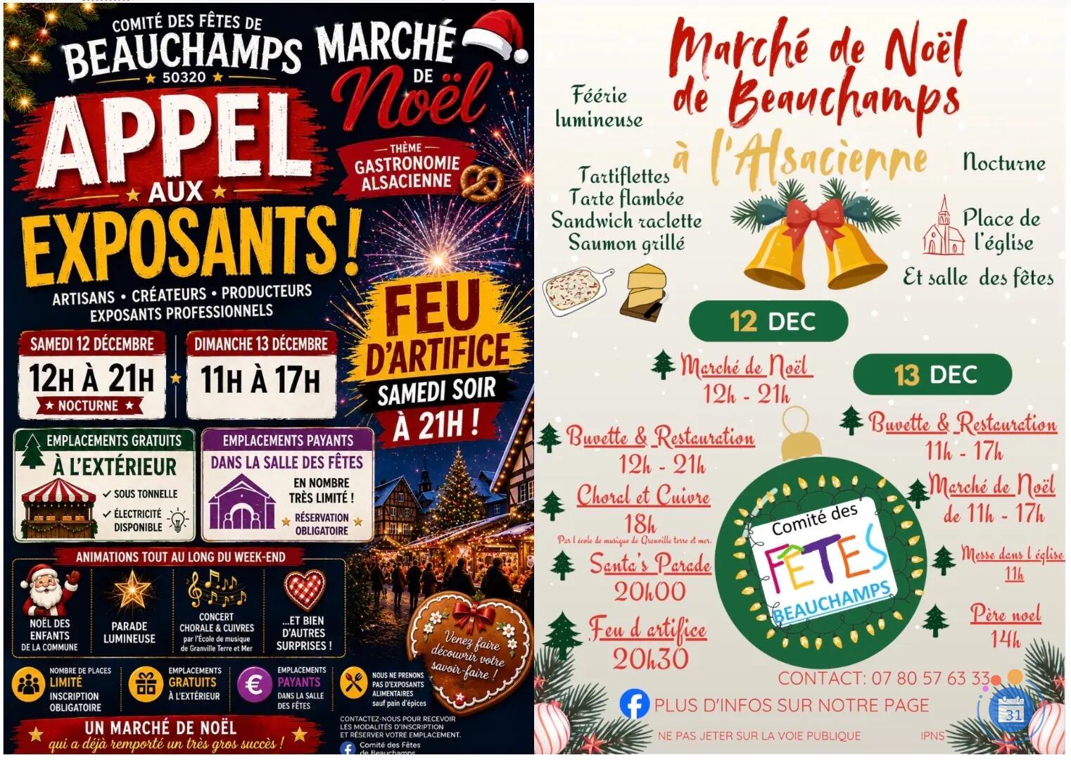 Image Marché de Noël a l’alsacienne et feu d’artifice de Beauchamps (photo 1)