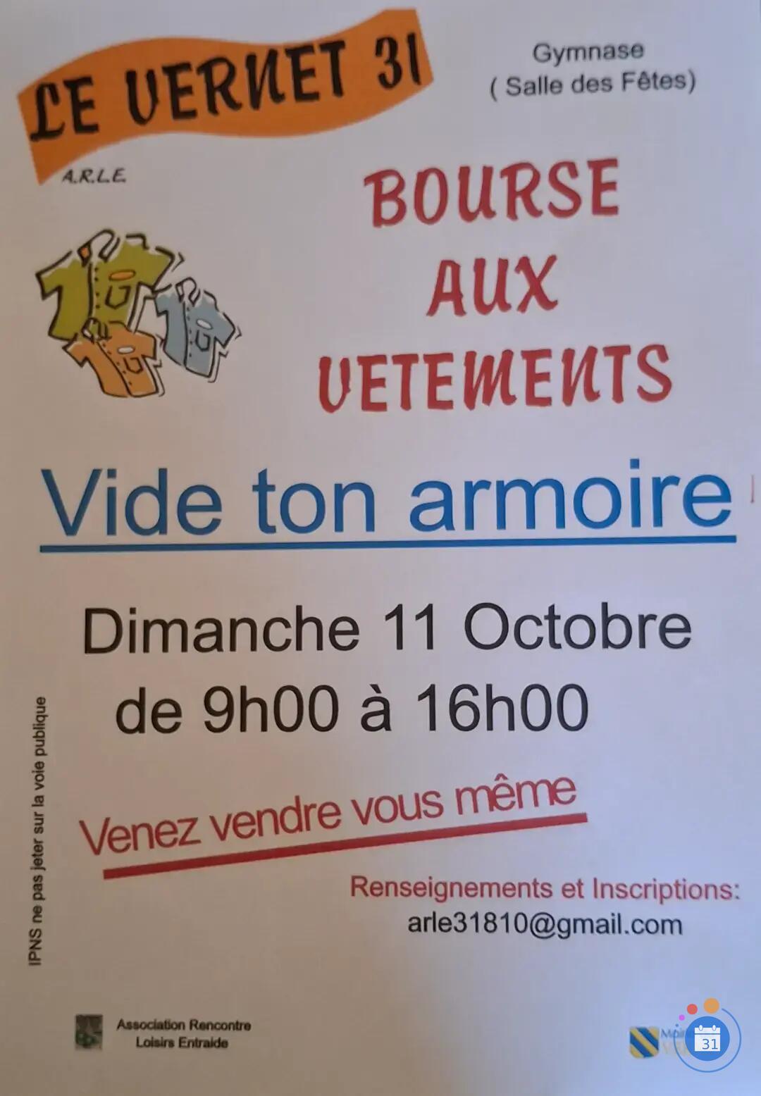 Image Bourse aux vêtements (Vide ton armoire) (photo 1)
