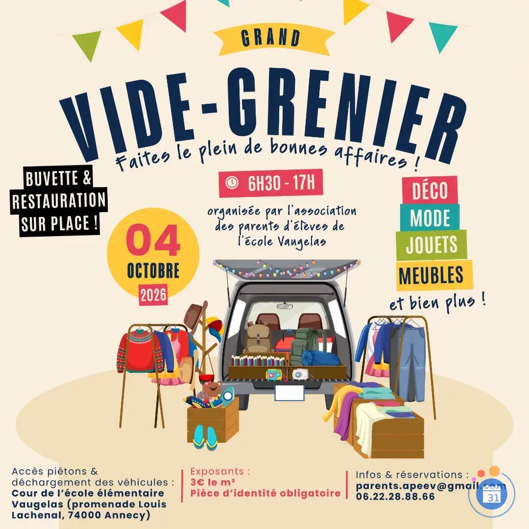 Image Vide-Grenier de la rentrée de l'école élémentaire Vaugelas (photo 1)