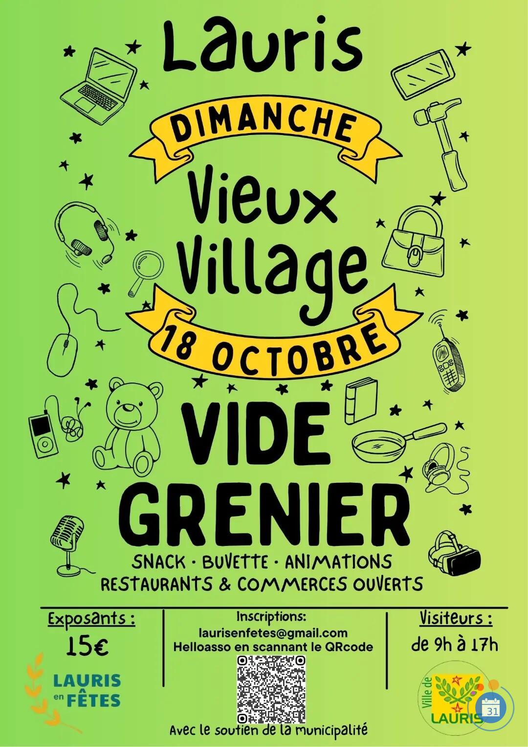 Image Vide Grenier - vieux village- Lauris (photo 1)