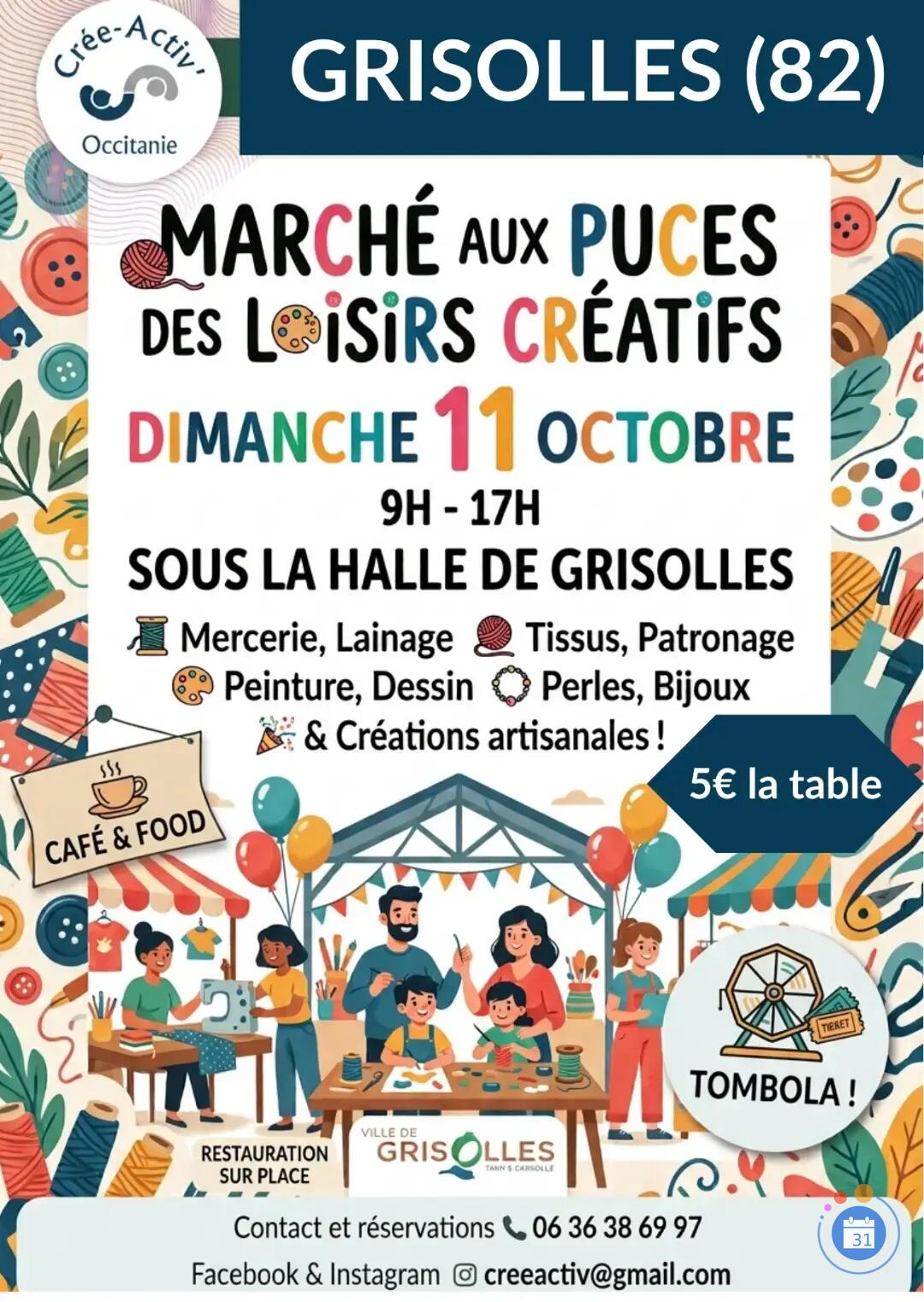 Image Marché aux puces des loisirs Créatifs de Crée Activ' (photo 1)