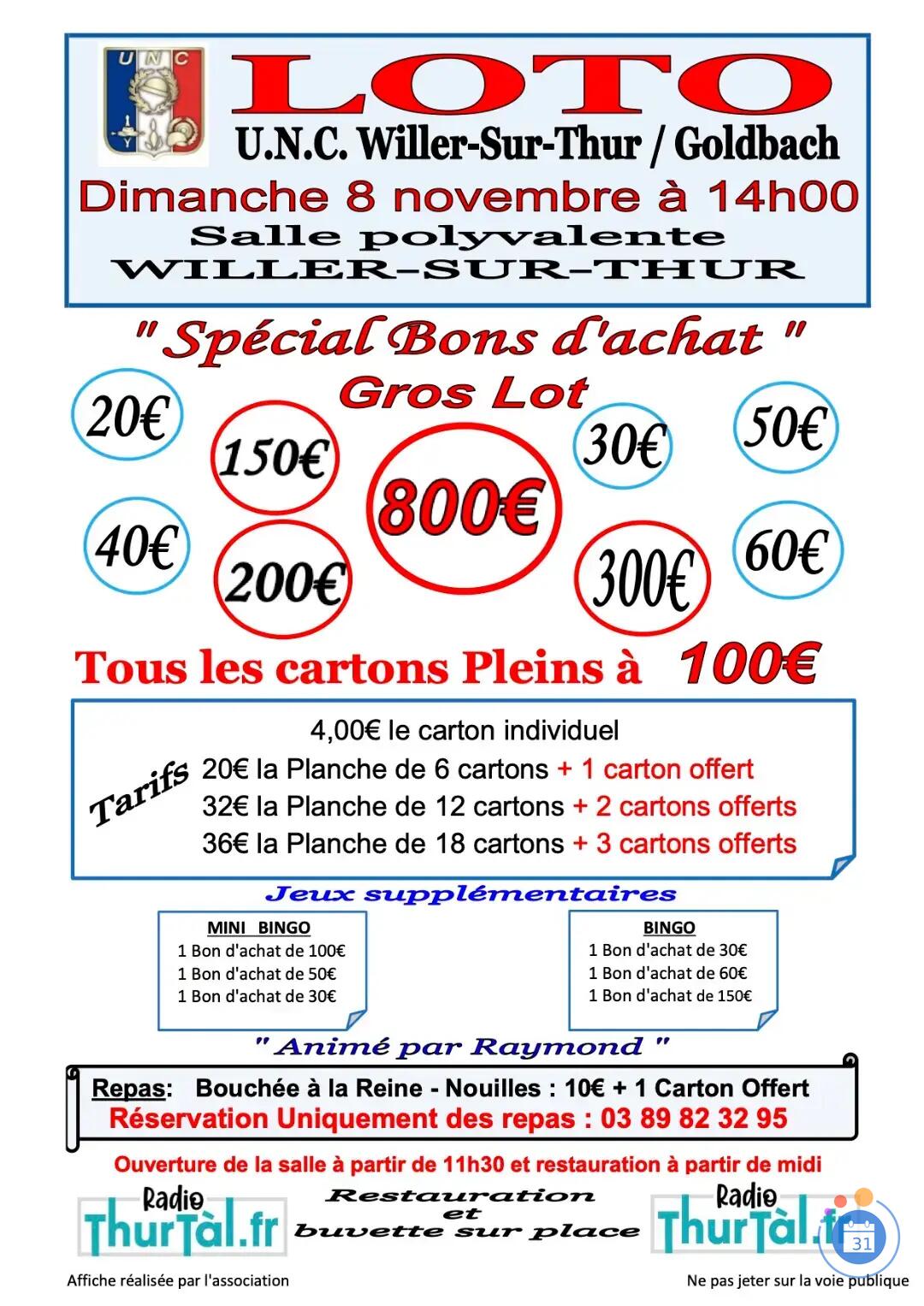 Image LOTO U.N.C Willer-sur-Thur / Goldbach (photo 1)