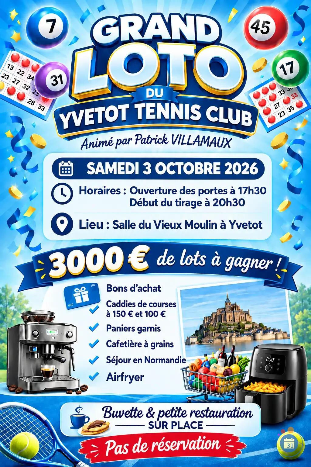 Image Grand loto du Yvetot Tennis Club (photo 1)