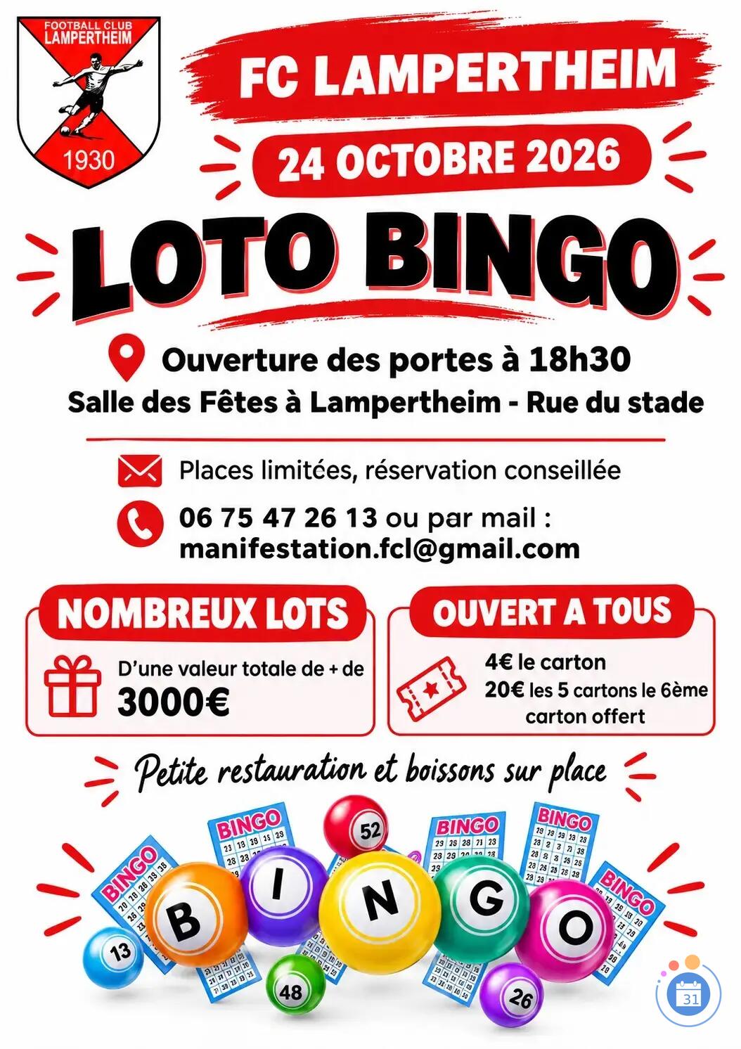 Image Loto-bingo FCL (photo 1)