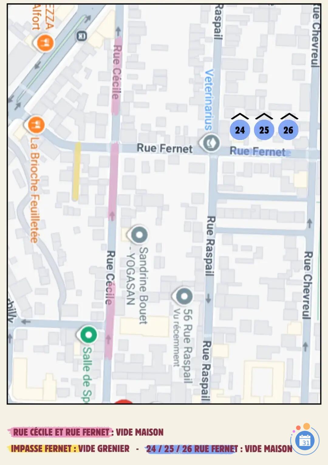 Image Vide maisons rue/impasse Fernet + rue Cécile (photo 2)