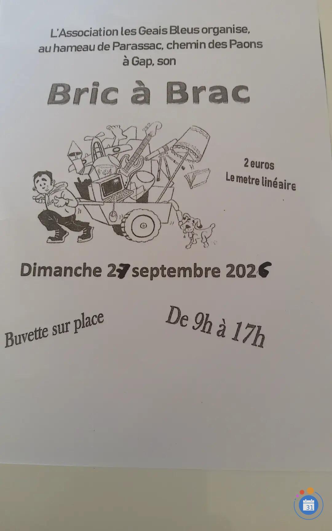 Image Vide grenier de l’association de quartier les geais bleus (photo 1)