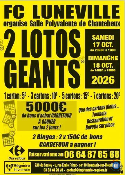 Flyer 2 lotos geants du f c luneville