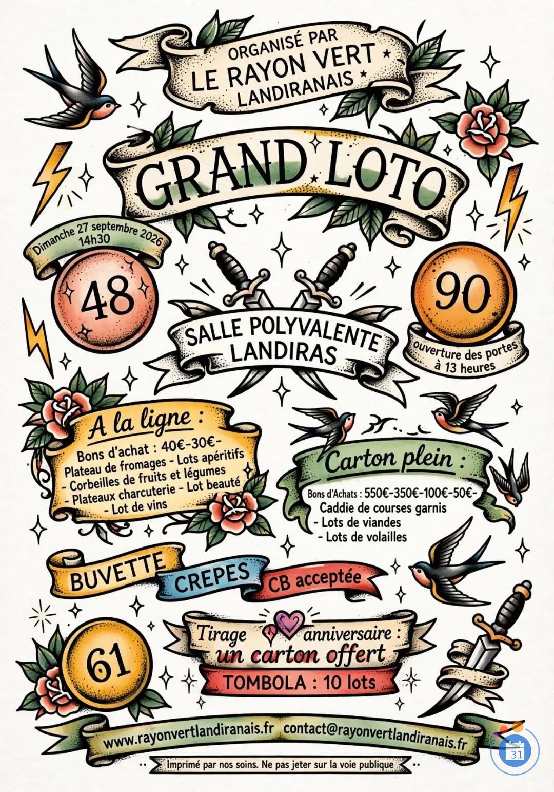 Image Grand loto du rayon vert (photo 1)