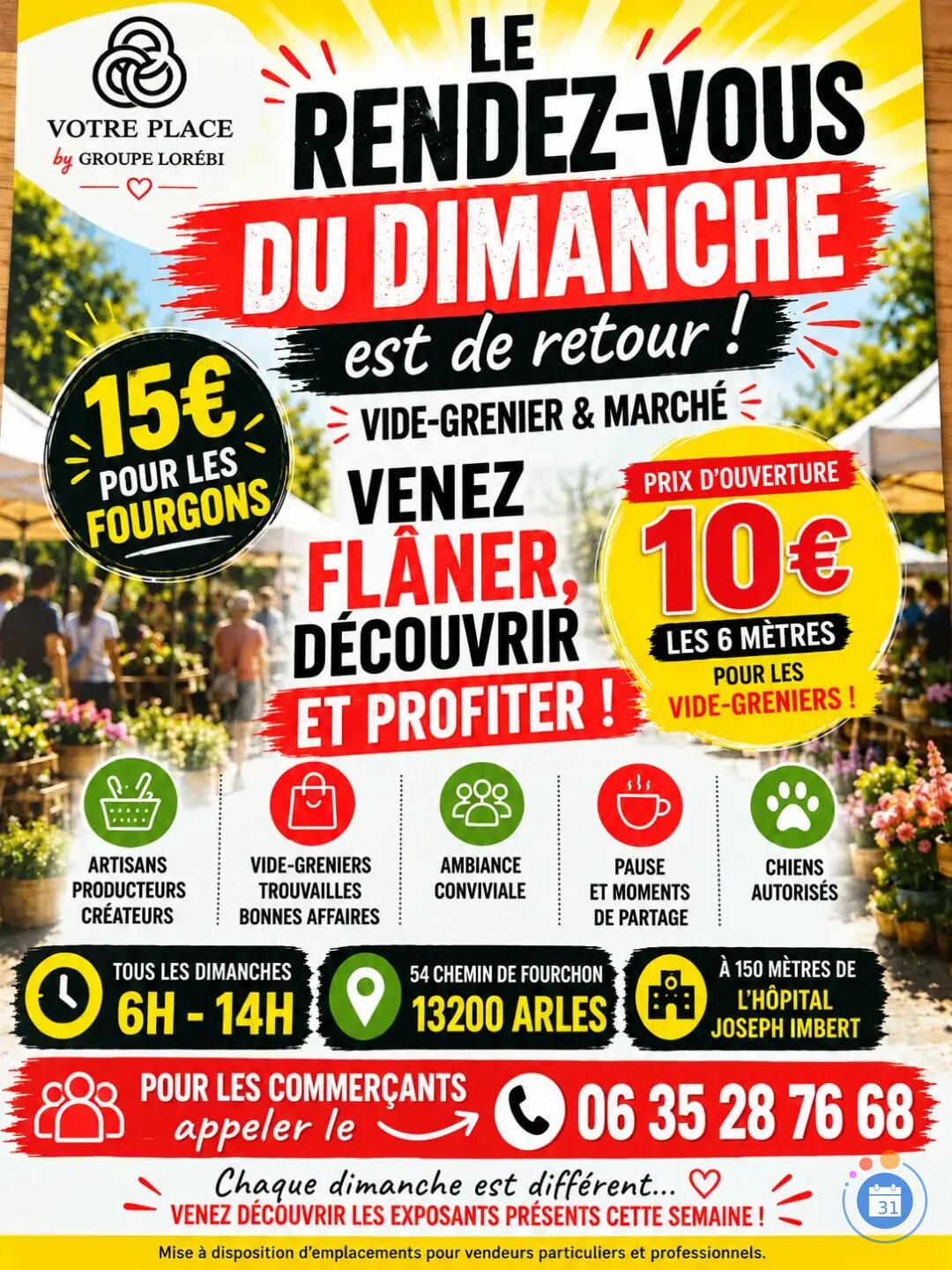 Image Marché et Vide GRENIER d'Arles (photo 1)