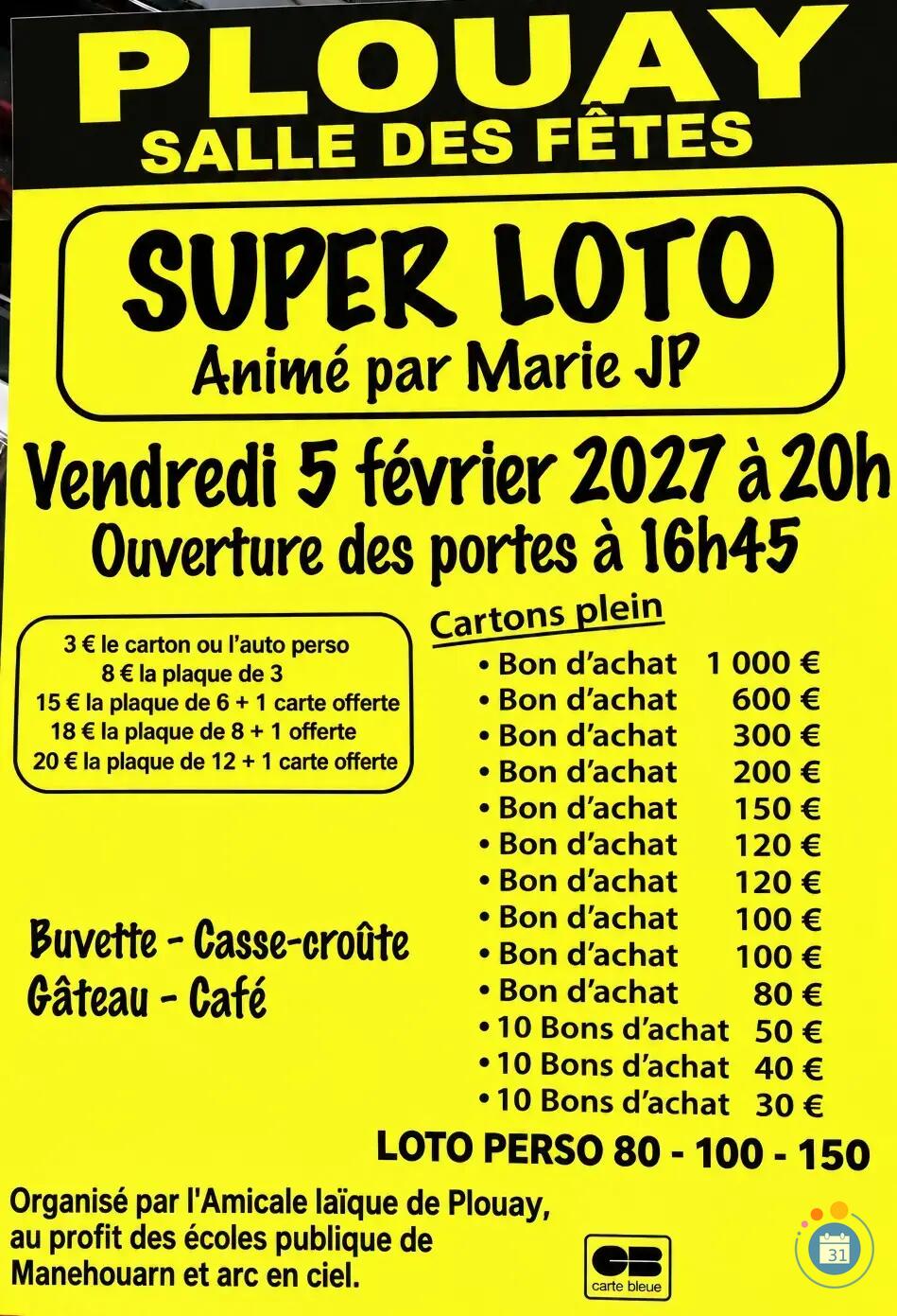 Image Loto de l'amicale laïque, animé par Marie JP (photo 1)