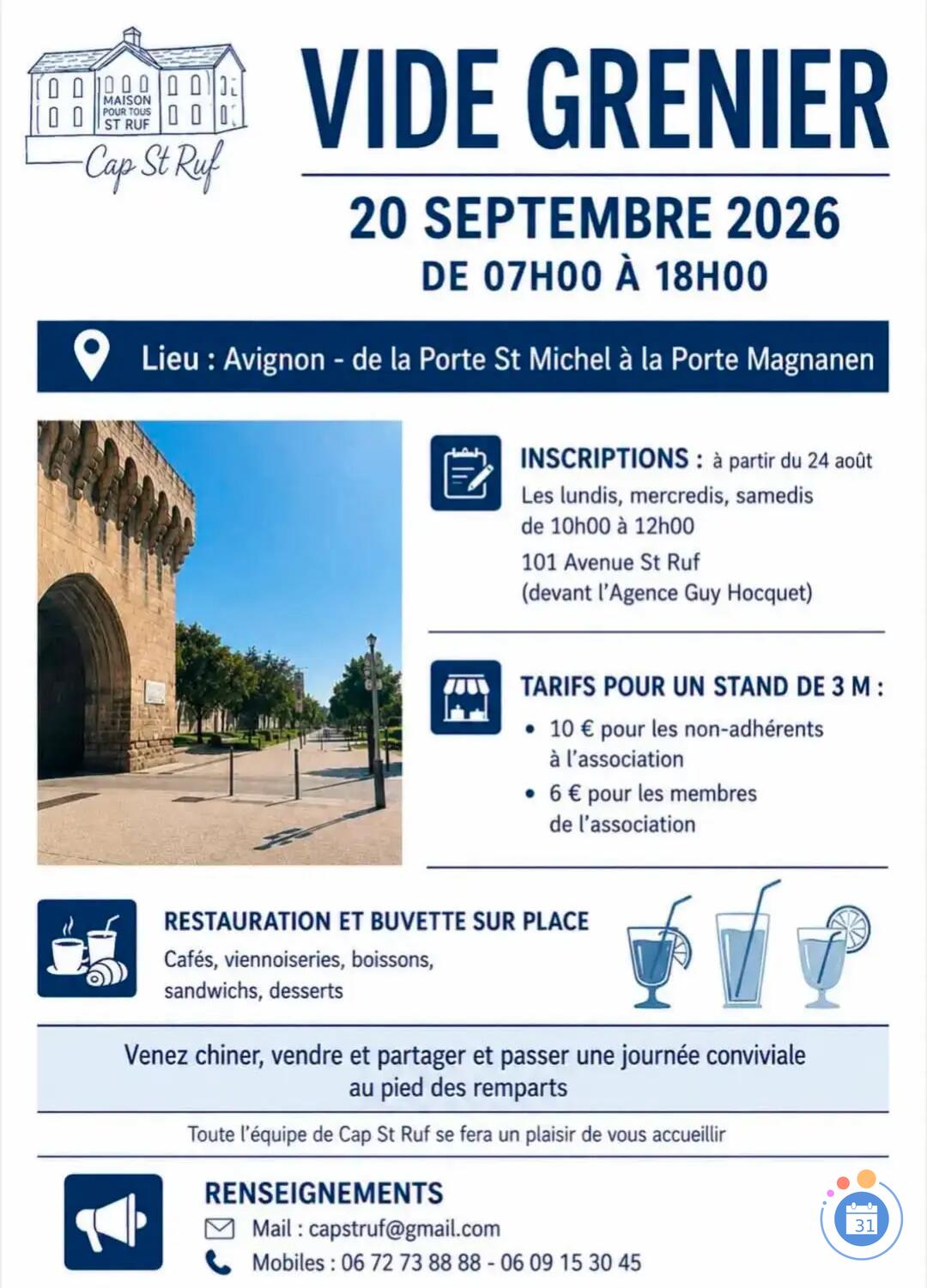 Image Vide grenier de la porte Saint-Michel à la porte magnanen (photo 1)