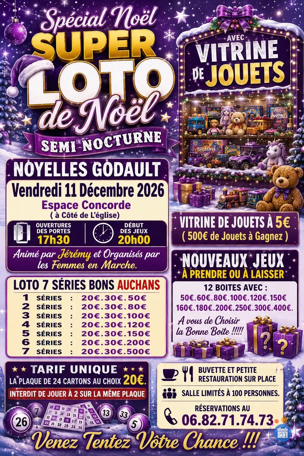 Flyer Super loto de noel