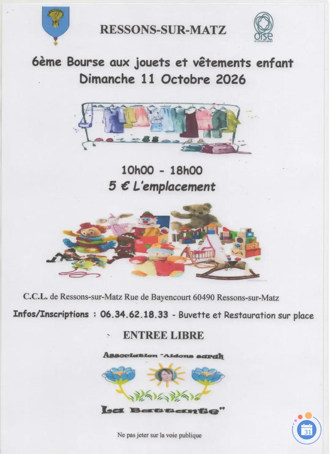Image bourse aux jouets et aux vêtements enfants (photo 1)