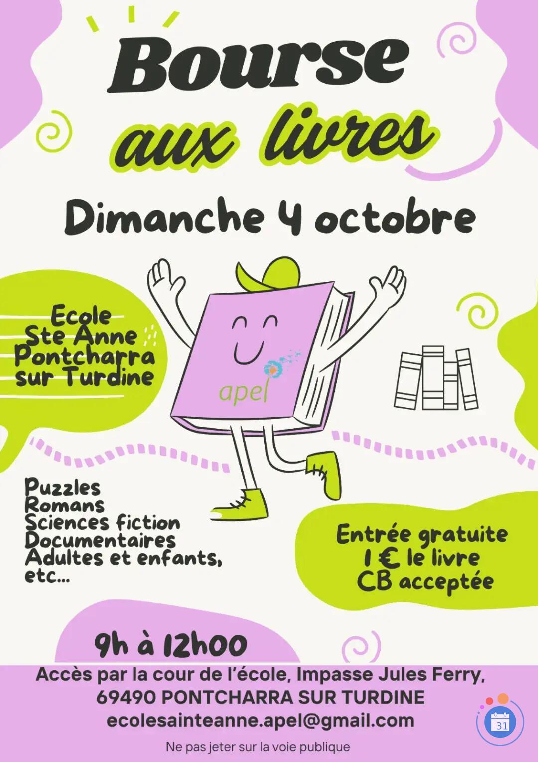 Image Bourse aux livres Ecole Saint Anne (photo 1)