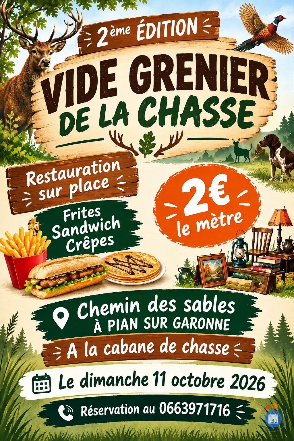 Image 2 ème édition vide grenier de l'ACCA de pian sur Garonne (photo 1)