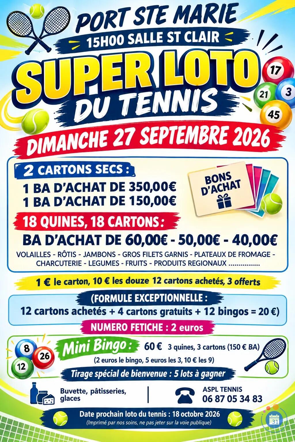 Image Loto tennis club port sainte marie (photo 1)