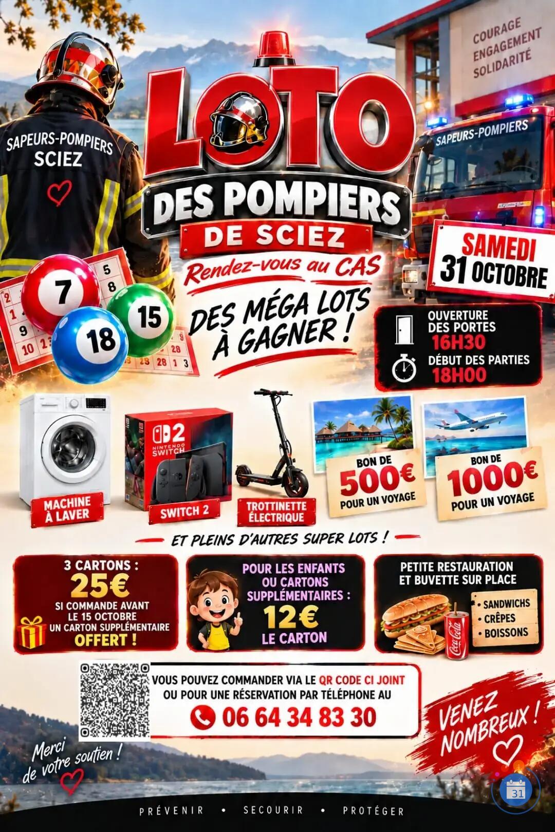Image LOTO DES POMPIERS DE SCIEZ (photo 1)