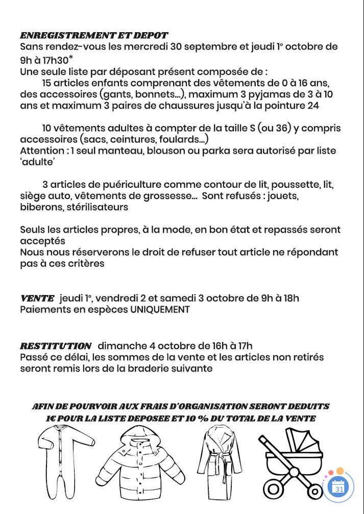 Image Braderie vêtements et puériculture (photo 2)