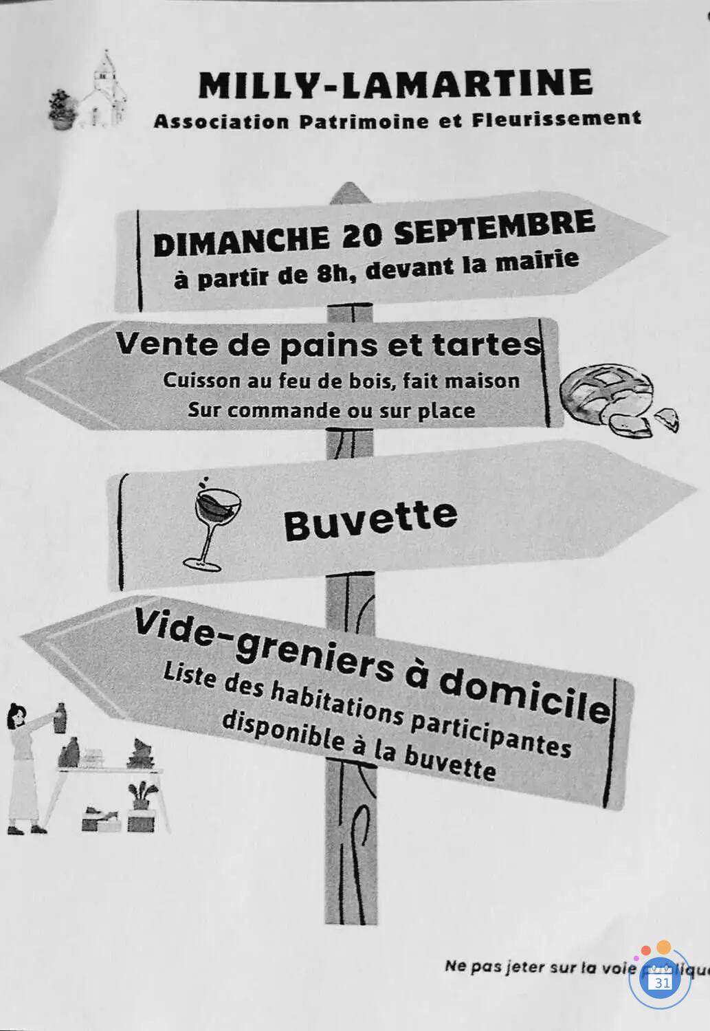 Image Vide maisons et vente pain et tartes dans milly lamartine (photo 1)