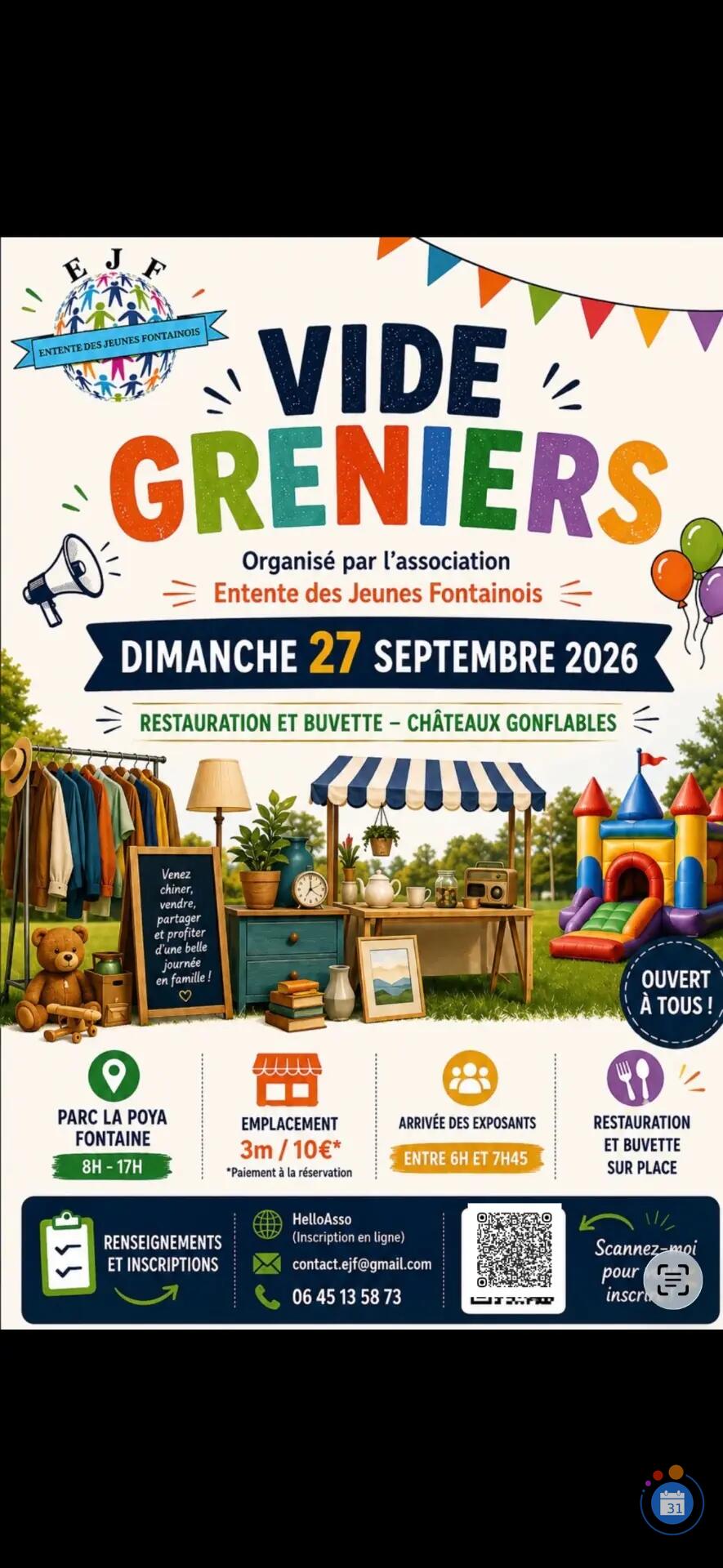Image Vide grenier EJF (photo 1)