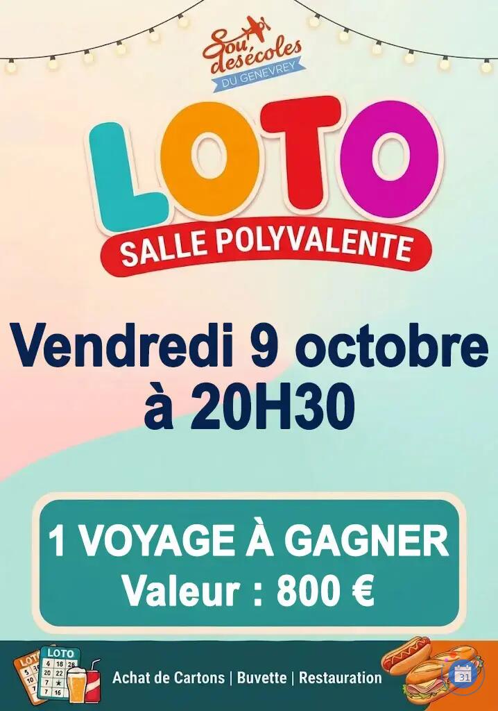 Image LOTO DU SOU DES ECOLES DU GENEVREY (photo 1)