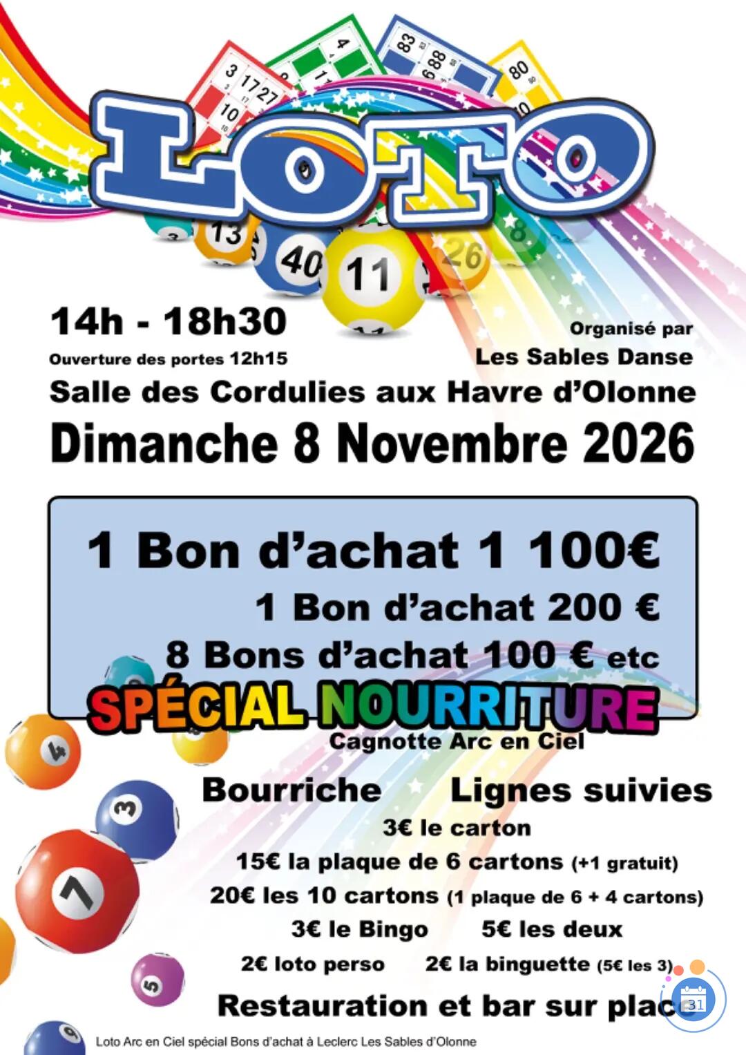 Image loto arc en ciel spécial nourriture (photo 1)