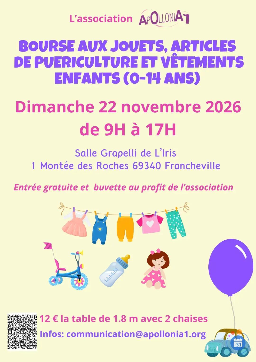 Image Bourse aux jouets, articles de puériculture et vêtements enfants (0-14ans) (photo 1)
