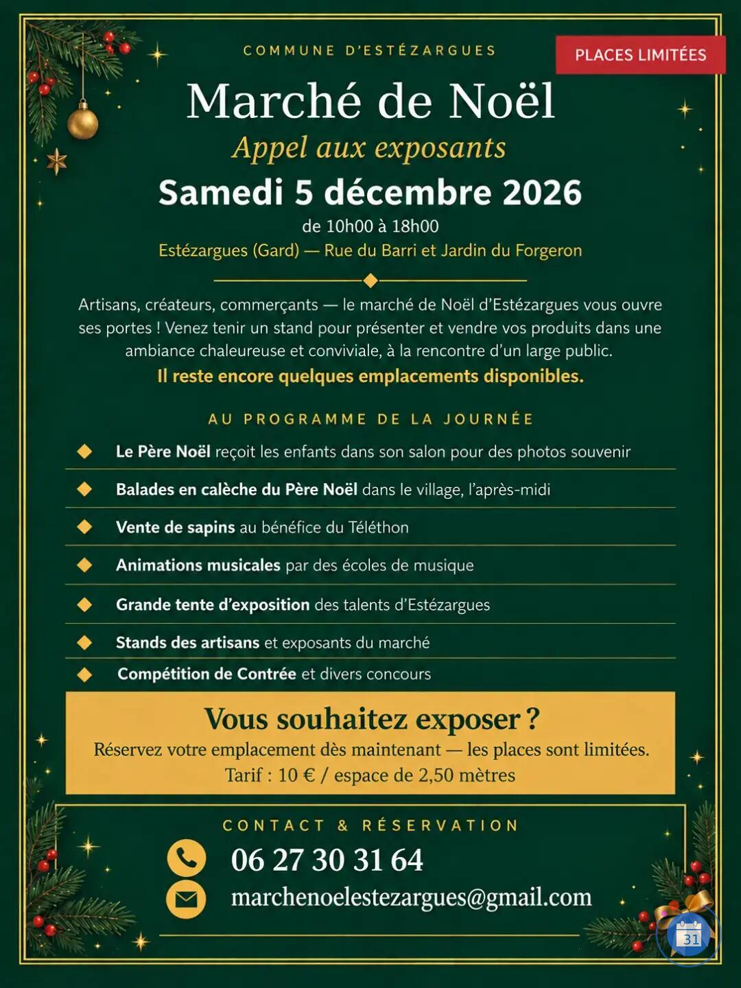 Image Marché de noël d'Estezargues (photo 1)