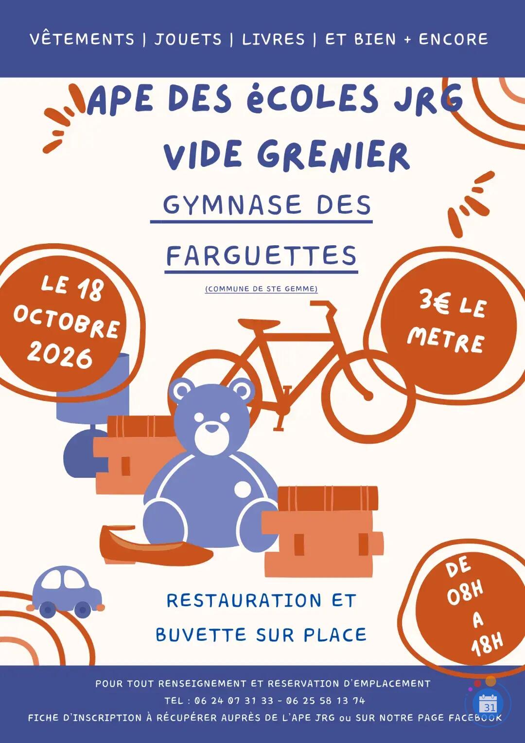 Image Vide grenier APE des écoles de Rosières Saint-Jean et Sainte-Gemme (photo 1)