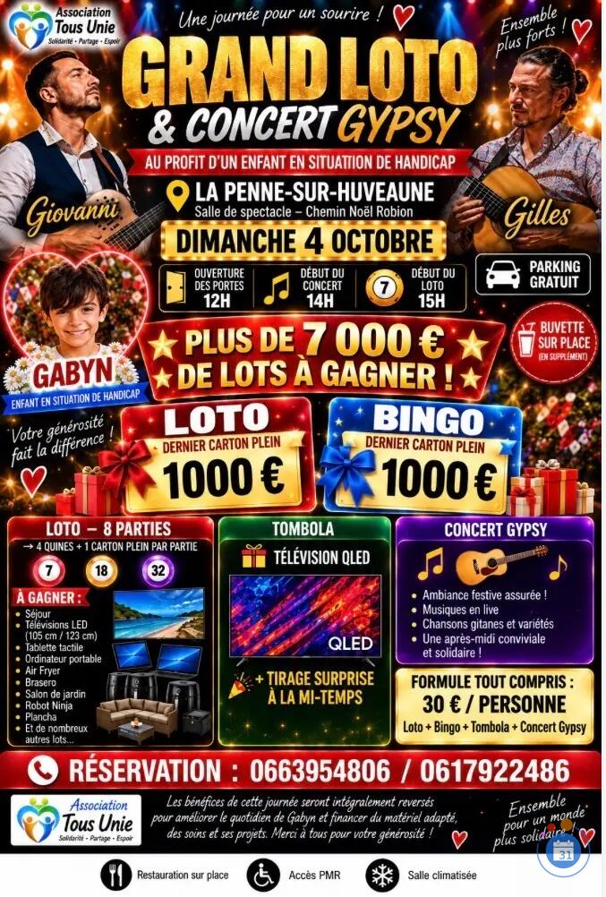 Flyer Loto concert