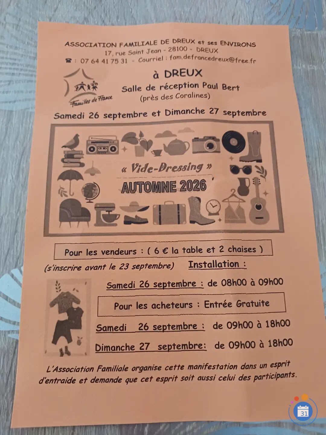 Image vide dressing automne 2026 (photo 1)